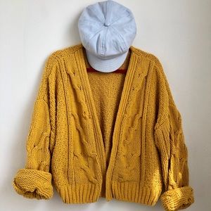 Mustard Plush knit sweater